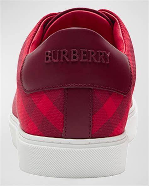 poshmark red burberry sneakers|Burberry .